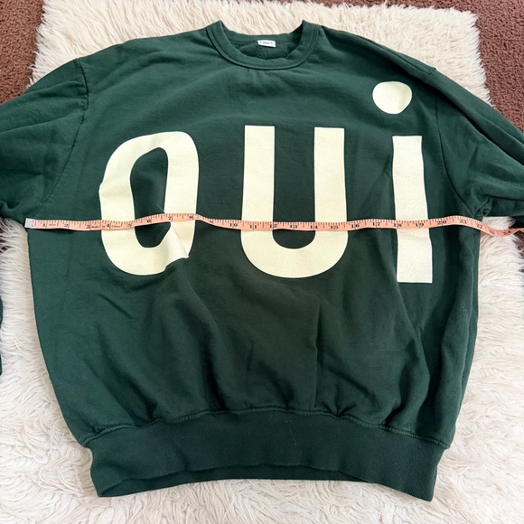 Clare V Forest Oversized Oui Sweatshirt - Picture 3 of 7